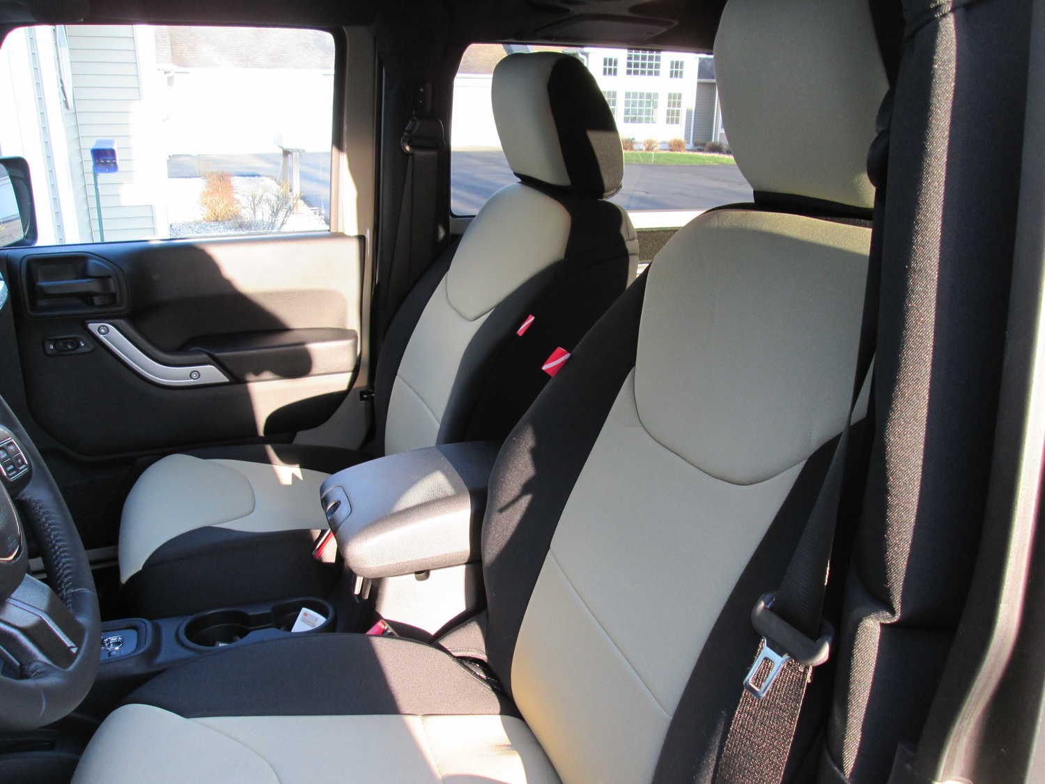 Diver Down Front and Rear Neoprene Seat Covers for 0718 Wrangler JK 2 Door Quadratec